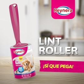 Reynera 6 Piezas Rodillos Quita Pelusa y Pelos 80 Hojas Adherentes Cada Uno, Eficaz para Ropa, Sofás, Alfombras y Más, Fácil de Usar, Ideal para Hogar y Oficina