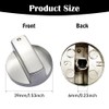 Huanfeimo 4 PCS Gas Hob Knobs Replacements 6mm Metal Brushed