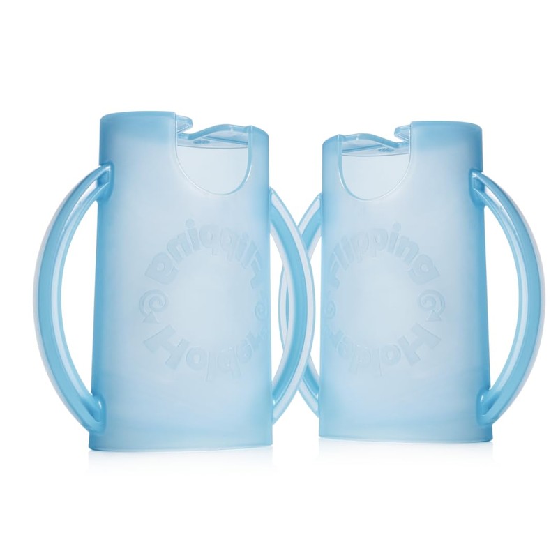 Flipping Holder Squeeze Proof Food Pouch Holder for Toddlers, Babies,