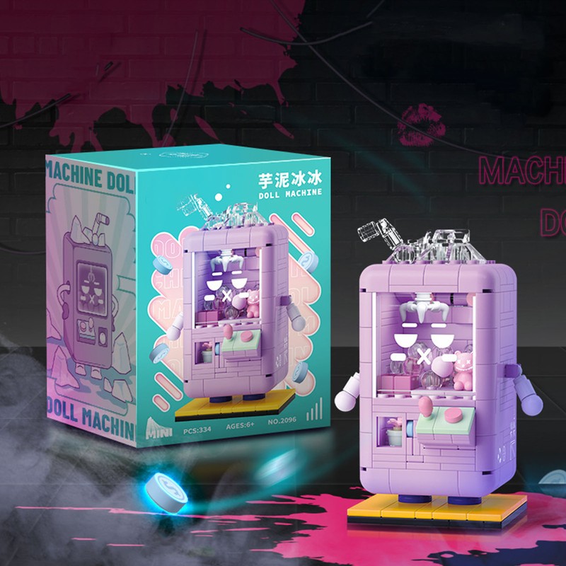 Doll Machine Mini Building Blocks Bricks Set Mini Claw Catch