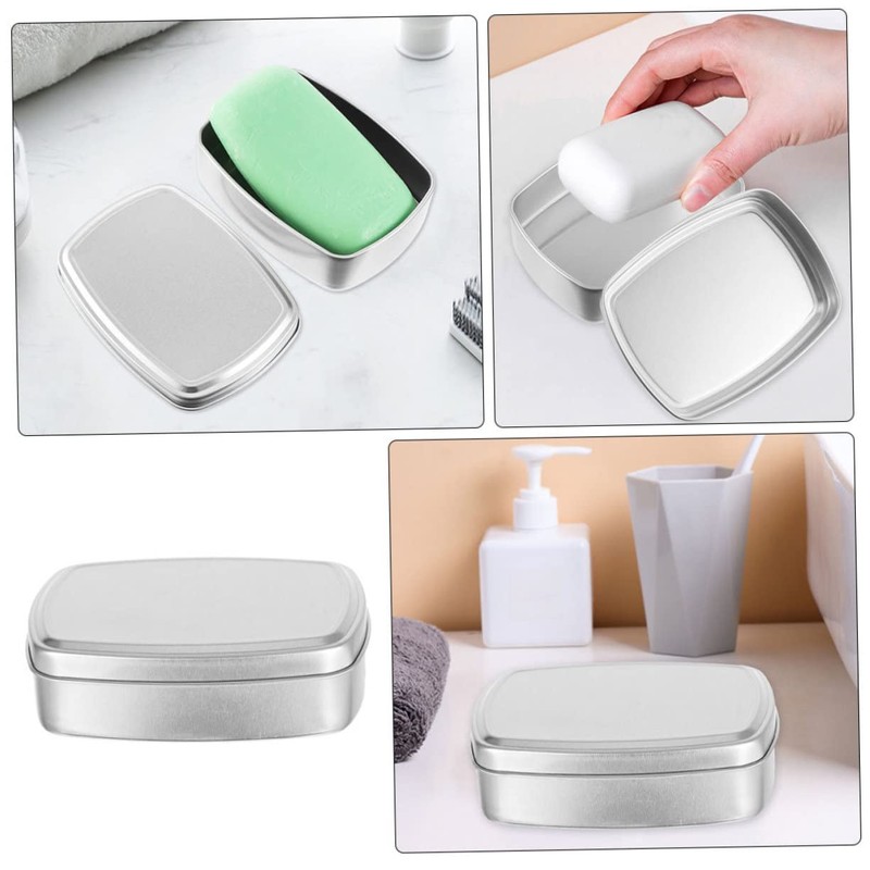 Ciieeo Travel Essential Soap Case Lid Aluminum Soap Holder Perfect