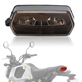 JFG Motorcycle Tail Lamp Turn Signal Integrated 12V LED Compatible Models GROM (Grom) MSX125 Motorcycle Tail Light - Gray