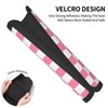 VILYGO 2PCS Pink Checkered Print Soft Auto Rubber Seat Belt