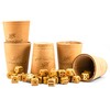 Waldfelsen® 5 Genuine Leather Dice Cups (9 cm) with 30