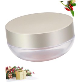 Healeved Portable Elastic Mesh Loose Powder Container Large Capacity Travel Cosmetic Case for Daily Use No Leakage Compact Color