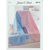 James C Brett Chunky - JB173 Baby Blankets 2 sizes