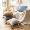 4 PCS Khaki Tassels for Crafts, Handmade Hanging for Pillow