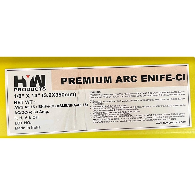 Nickel 55 Cast Iron Welding Electrode Repair & Maintenance Rods