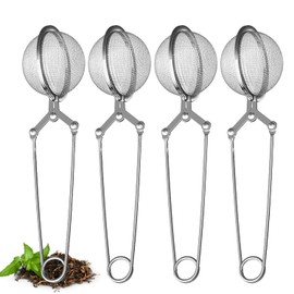 U Chef Set de 4 Infusor de t Acero Inoxidable, Colador de t de Hojas, Filtro de Especias, Hojas de t Hierba Malla Filtro de Bola                      