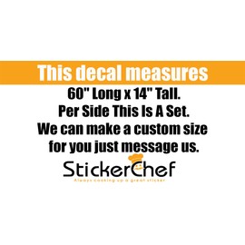 Auto Truck Boat Enclosed Trailer RV Camper SUV Car Flames Tribal Racing Replacement Graphics Decals Stickers