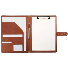 Clipboard Folder Leather Conference Pad Desk Pad Signature Folder A4 Document Folder Designed for Contract Signing Office Supplies Business Supplies