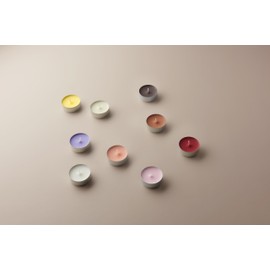 Bolsius Confezione da 8 Maxi candele tealight profumate - Mimosa - Lunga durata di combustione di 8 ore - Estratti naturali - Cera vegana - Senza olio di palma