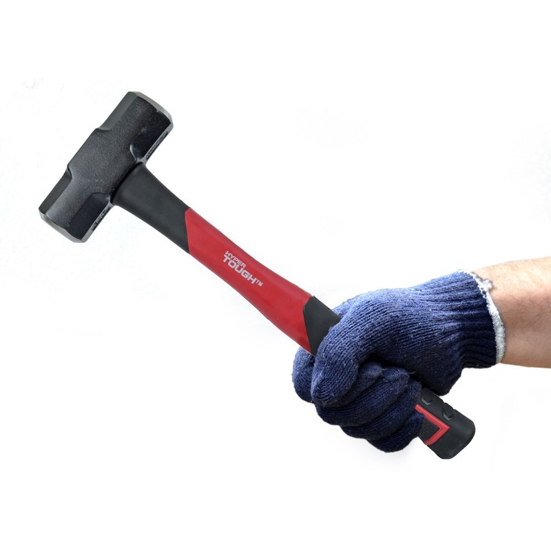 HYPER Tough 4lb Fiberglass Handle Sledge Hammer - Heavy Duty