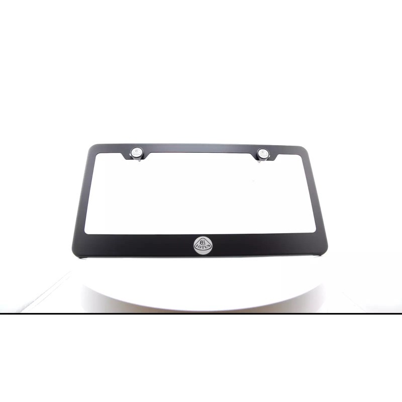 KA Laser Engraved Lotus Logo Mirror Matte Black License Plate