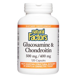 Natural Factors, Glucosamine & Chondroitin, Supports Healthy Joints and Connective Tissue, 120 Capsules