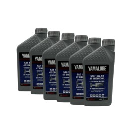 Yamaha New Yamalube 10W-50 Semi-Synthetic Oil-LUB-10W50-SS-12-6PACK
