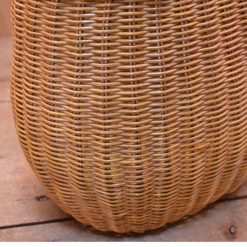 ratanbasuketto Shopping Hamper, Round