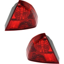 For 2003-2005 Honda Civic Tail Light Driver and Passenger Side DOT Certified HO2800153, HO2801153 - Replaces 33551-S5D-A51, 33501-S5D-A51 ;4dr for Sedan; quarter panel mounted: ; for Japan Built