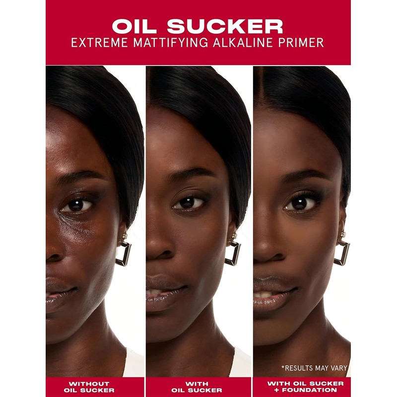 One Size Oil Sucker Extreme Mattifying Alkaline Primer, 12Hr Wear,