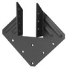 8 Pcs Black Hurricane Tie for Actual Size: 2"x4" Rough