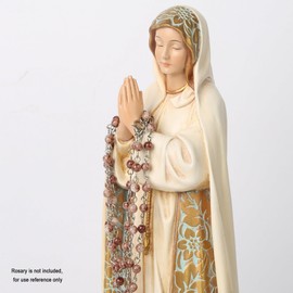 BC Catholic Our Lady of Fatima Statues, Blessed Virgin Mary Figurine for Altar, Holy Mother Madonna 12“ H, Religious Gift to Mon, Classical Renaissance Sculpture by Buildclassic
