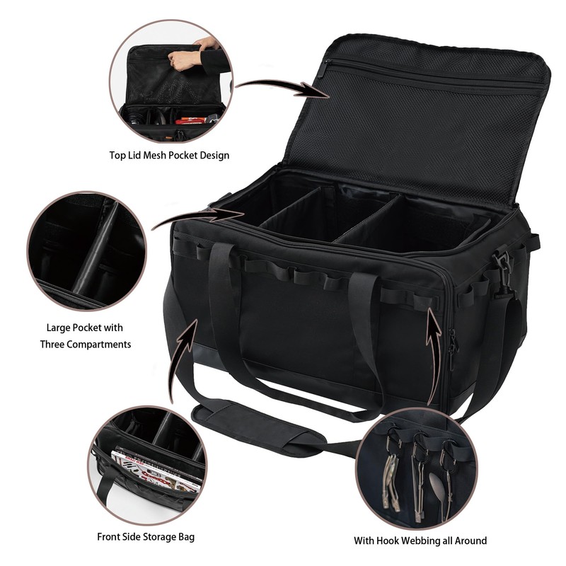 COOZMENT 35L Multi-functional Duffle Bag, Waterproof Shoe & Picnic Camping