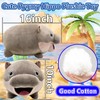 Acgtrick Cute Moo Deng Hippo Plush Pygmy Hippo Plushie Toy