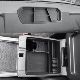 CDEFG 2PCS for 2022 2023 2024 Nissan Frontier Center Console Organizer 2022-2024 Nissan Frontier Truck Dash Organizer Dash Storage Box 2022-2024 Frontier Truck Accessories