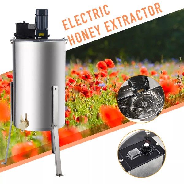 CREWORKS CREWORK 3/6 Frame Electric Honey Extractor Beekeeping Equipment Stainless
