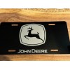 John Deere Black Laser Engraved John Deere License Plate
