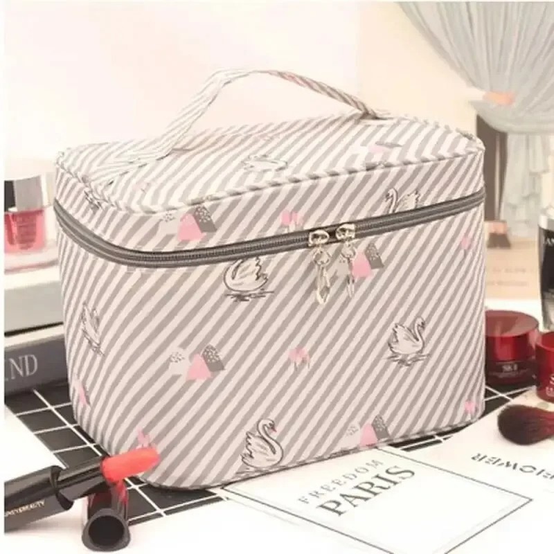 Large Capacity Makeup Bag – Travel Cosmetic Organizer Case with