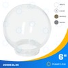 KastLite 6" Clear Acrylic Lamp Post Globe | Smooth Textured