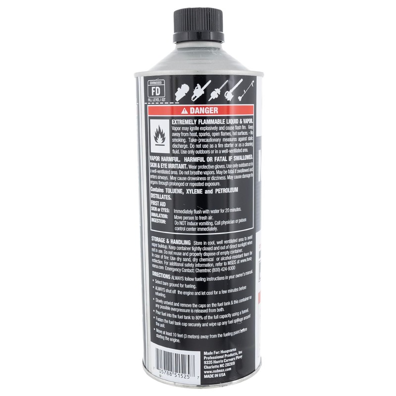 RedMax Pre-Mixed 2-Stroke High Octane Fuel & Oil 1 Quart