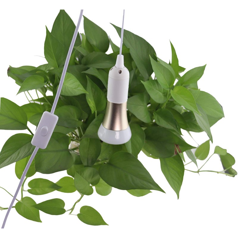 Rextin Double E26/E27 LED Light socket 21FT extension cord with