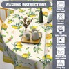 uwdfnwuif Lemon Outdoor Tablecloth with Umbrella Hole 60" x 60"