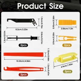 8 PCS Fuse Puller, Mini Plastic Fuse Puller Extraction Tool, Car Fuse Pull-Out, Fuse Removal Tools for Automotive Car Motorcycle Truck Fuses Replacement