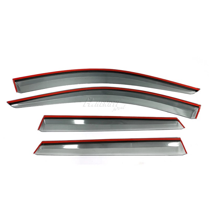 ZTT Smoke Tinted Window Deflector Wind Rain Guards For 2022-2024