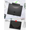 Vanulee File Organiser Box File Folder,13 Pockets Document Organiser Concertina
