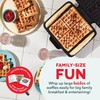 Dash Deluxe No-Drip Waffle Iron Maker Machine 1200W + Hash