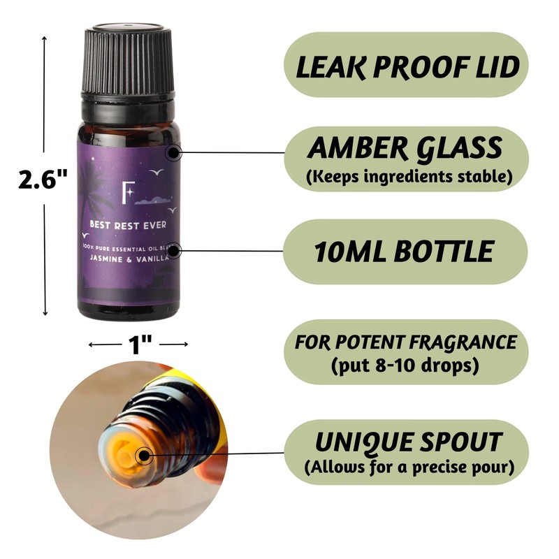 Folkulture Folkulture Essential Oils Set for Diffusers for Home, 100%