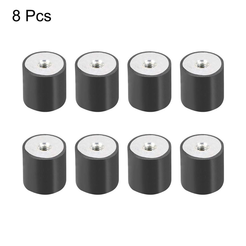 sourcing map 15 x 15mm M4 Thread Female Rubber Mounts,Vibration