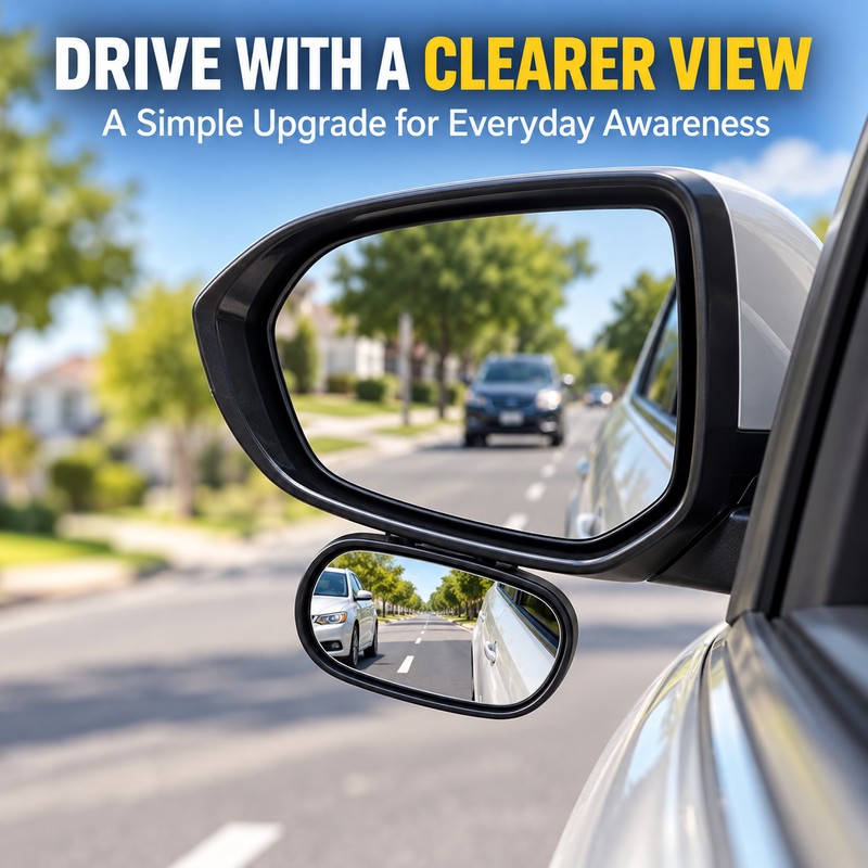 Blind Spot Mirror for Driving – Wide-Angle 360° Adjustable Auxiliary