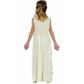 FIESTAS GUIRCA Chic Greek Goddess or Elegant Roman Girl Costume Age 5-6 Years Cream White Venus Children's Costume with Gold Decorations Country Costume Carnival Fancy Dress Carnival