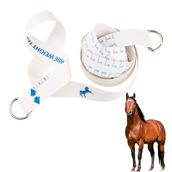 Horse Weight Tape, 8.2Ft Measuring Stick, Portable Horse Measuring Scale