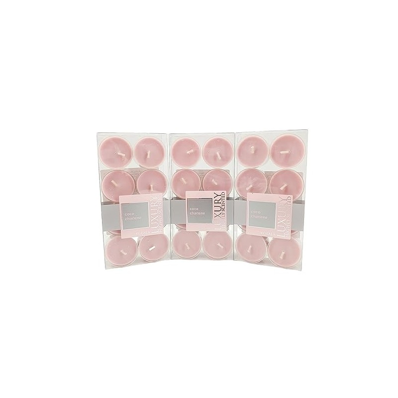 Gala Luxury Highly Scented Scented Tea Lights 24 Coco Charlene