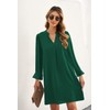 Wkior Fall Dresses for Women Cute V Neck Loose Cute