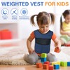 Vest for Kids Including 6 Removable Weights (Navy Blue, Small)