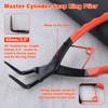 LEONTOOL Curved Long Snap Ring Pliers for Holes, 90° Snap