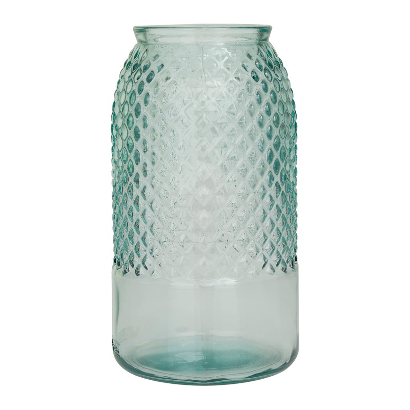 Deco 79 Recycled Glass Decorative Vase Spanish Decorative Container, Decorative