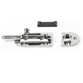 MARINE CITY Barrel Bolt Door Latches, 316 Stainless Steel, Rust & Corrosion-Resistant, Ideal for Windows, Hatches, Cabinets (Medium)